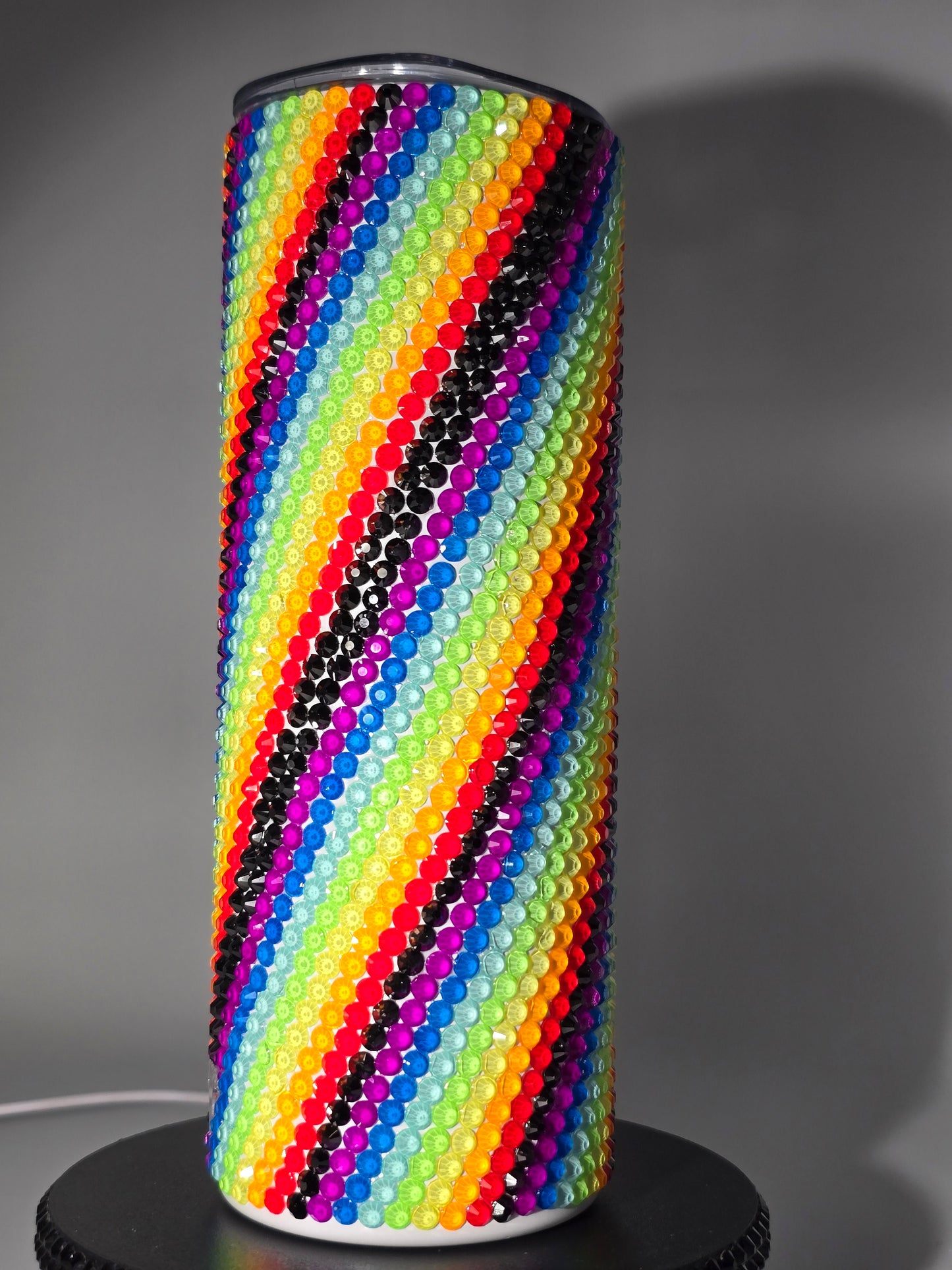 Celina Miller Art - Bling Neon Rainbow Tumbler