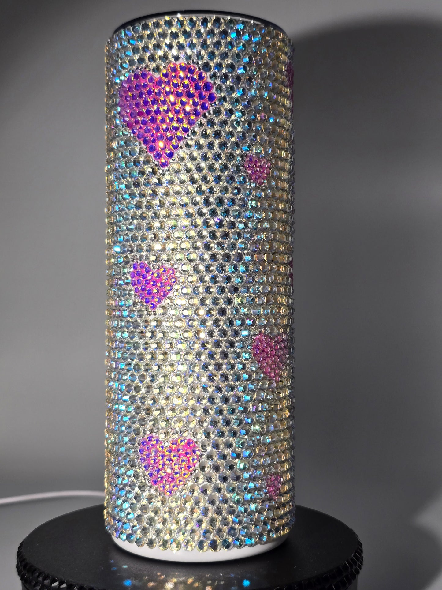 Celina Miller Art - Bling Pink Heart Tumbler