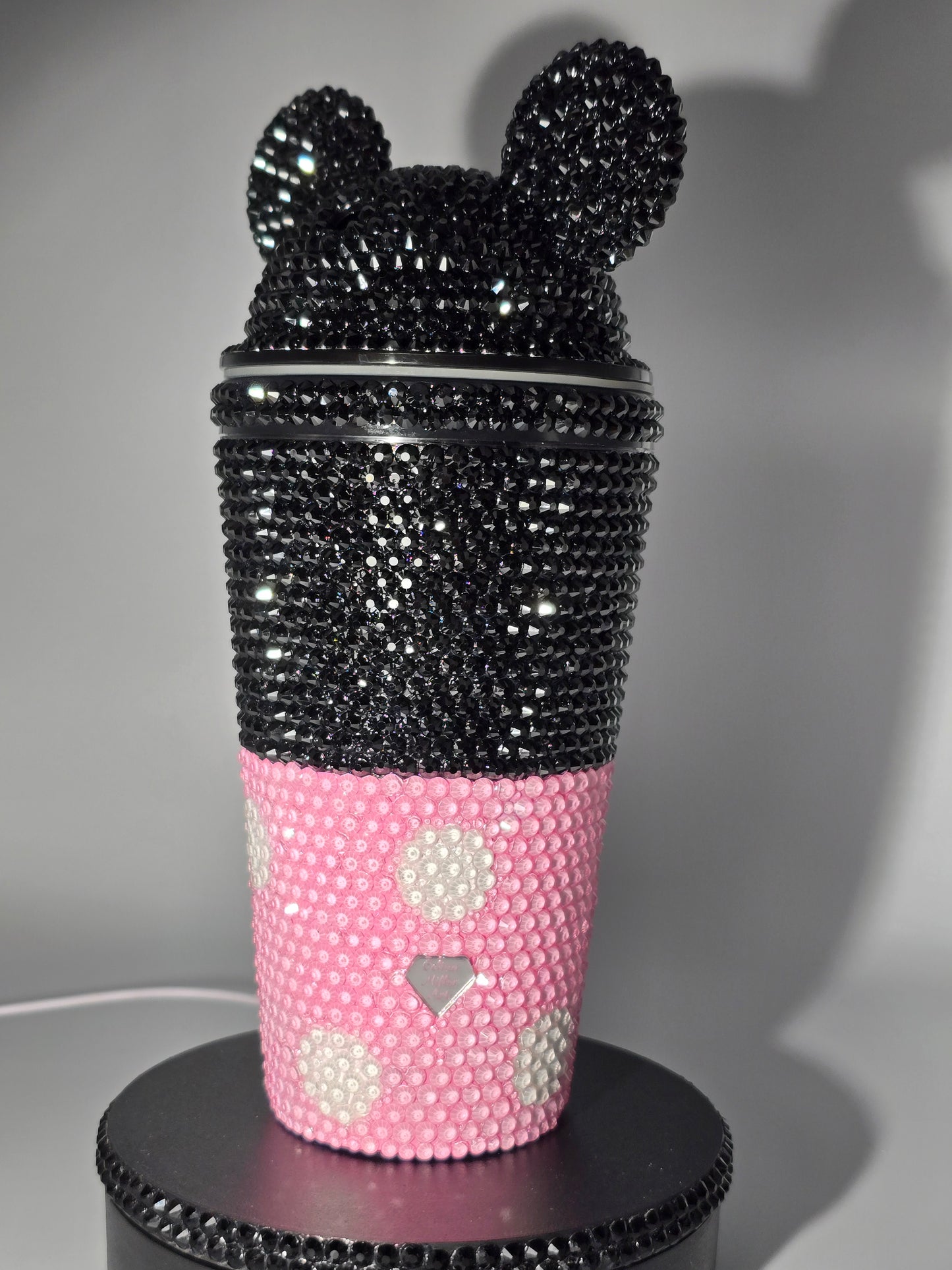 Celina Miller Art - Bling Pink Mouse Inspired Acrylic Tumbler