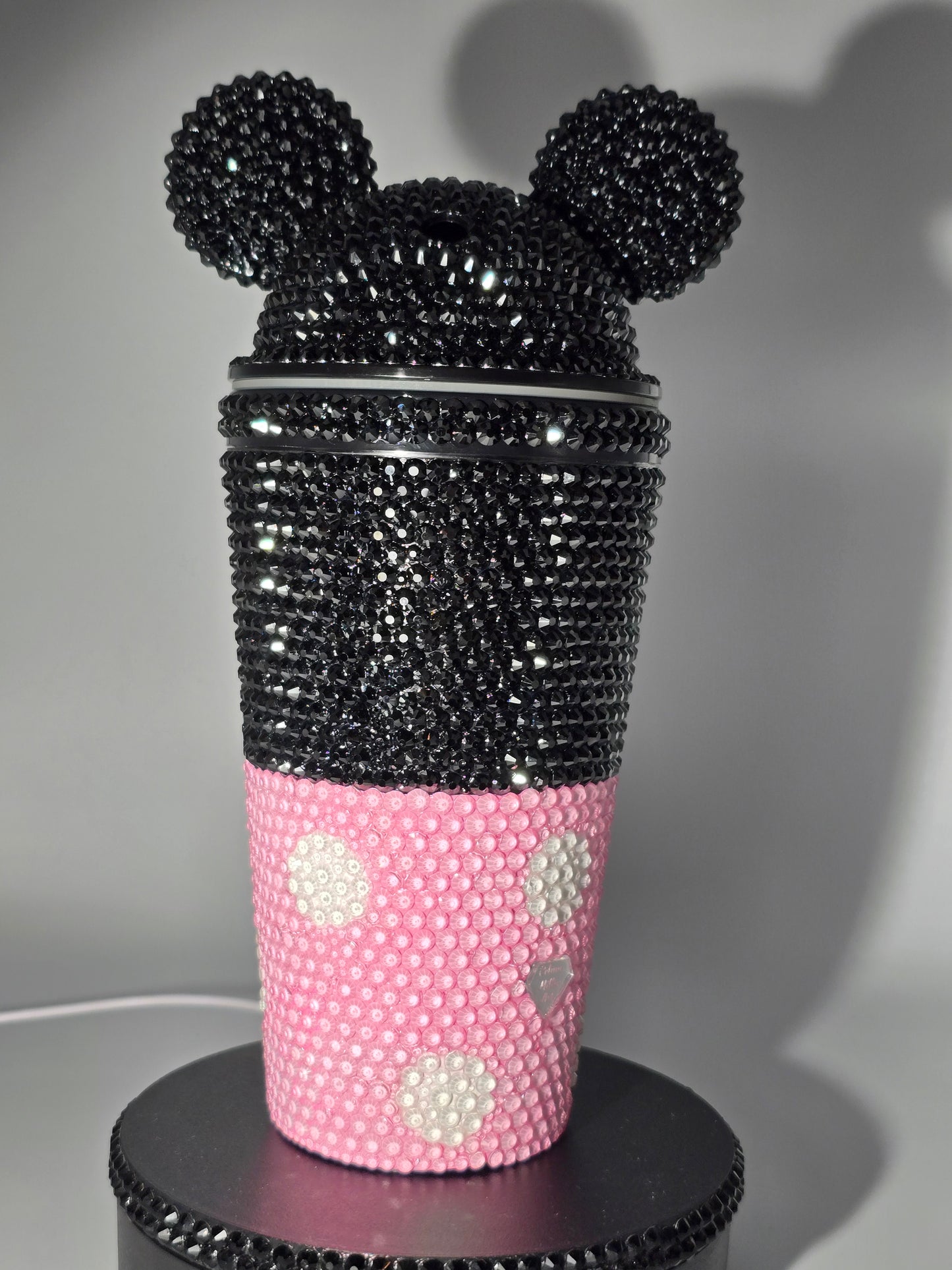 Celina Miller Art - Bling Pink Mouse Inspired Acrylic Tumbler