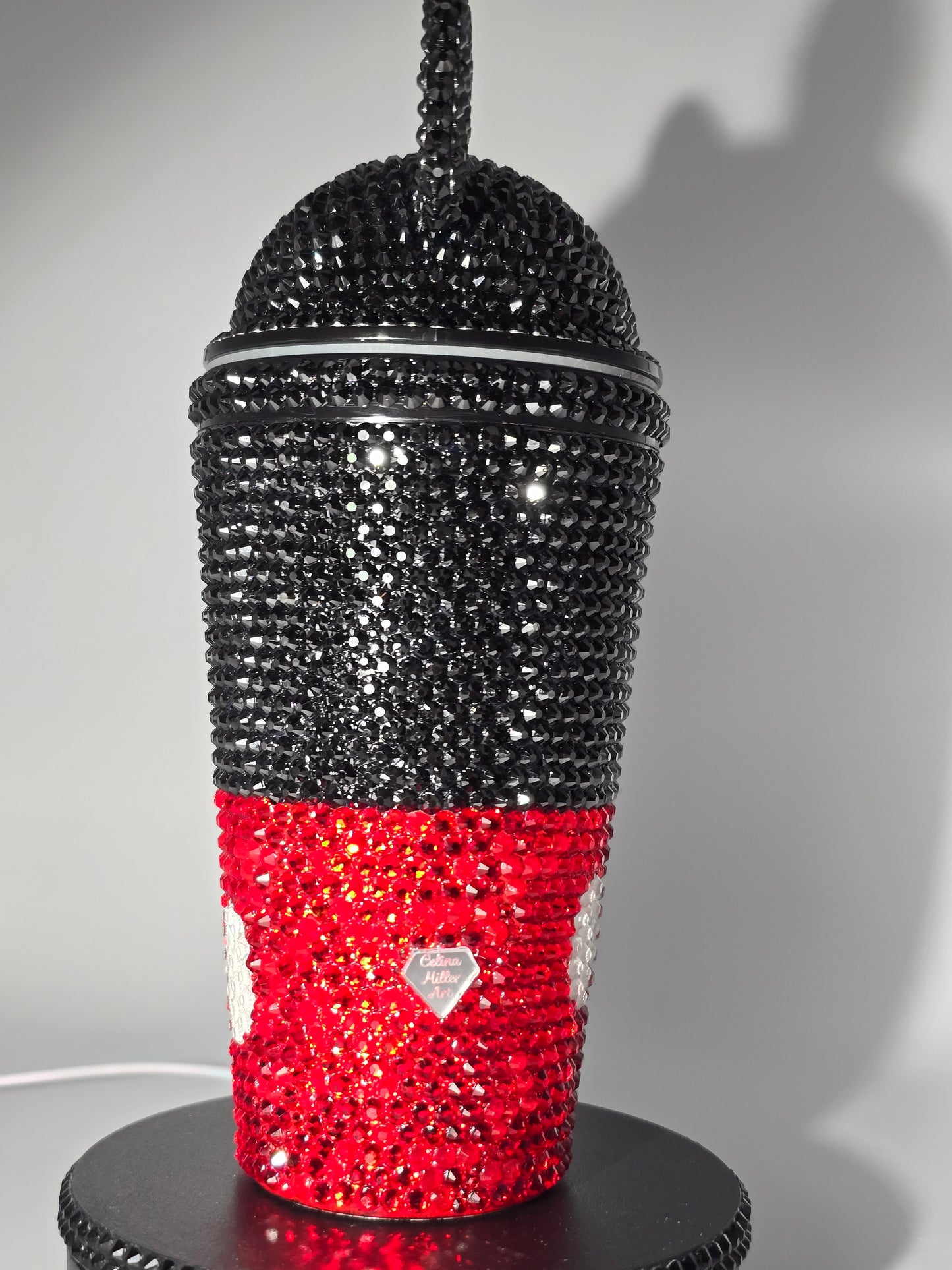 Celina Miller Art - Bling Red Mouse Inspired Acrylic Tumbler