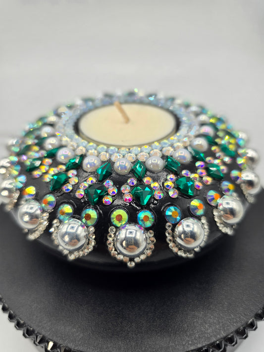 Celina Miller Art - Bling Mandala Tealight Holder