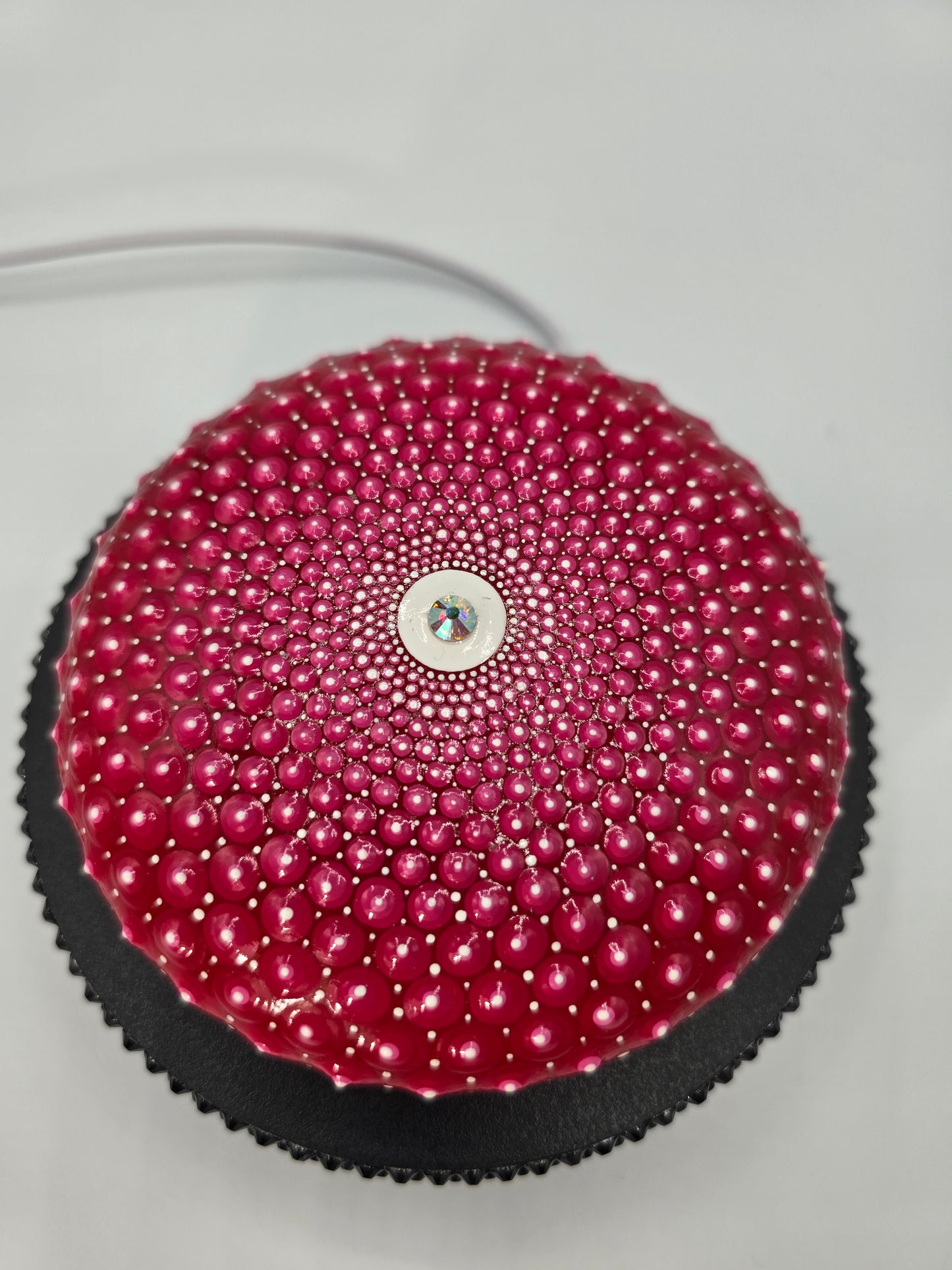 Celina Miller Art - Red and Pink XL Mandala Stone