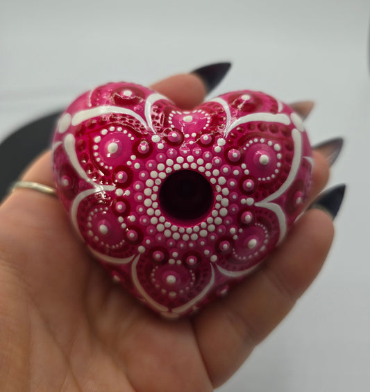 Celina Miller Art - Pink Pen Holder Stone