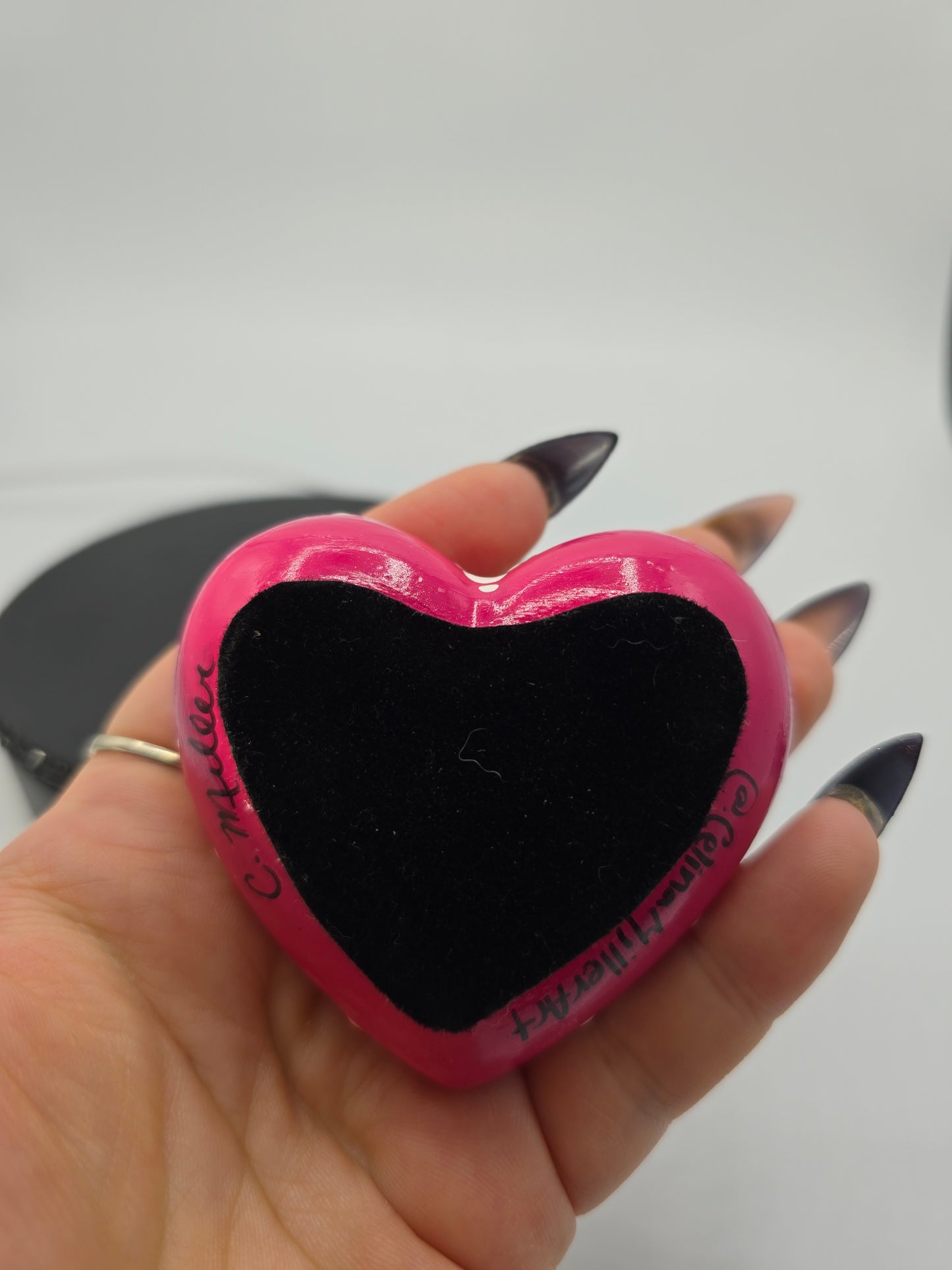 Celina Miller Art - Pink Pen Holder Stone