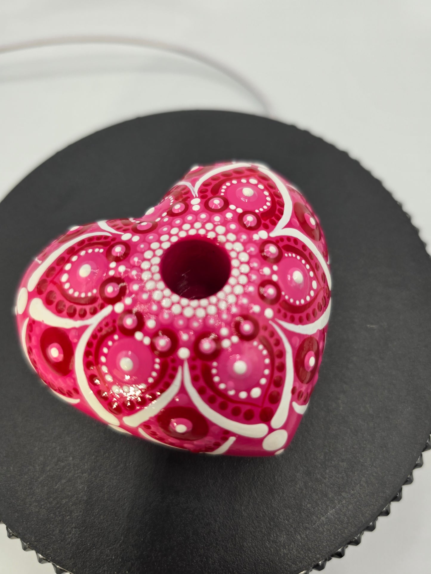 Celina Miller Art - Pink Pen Holder Stone
