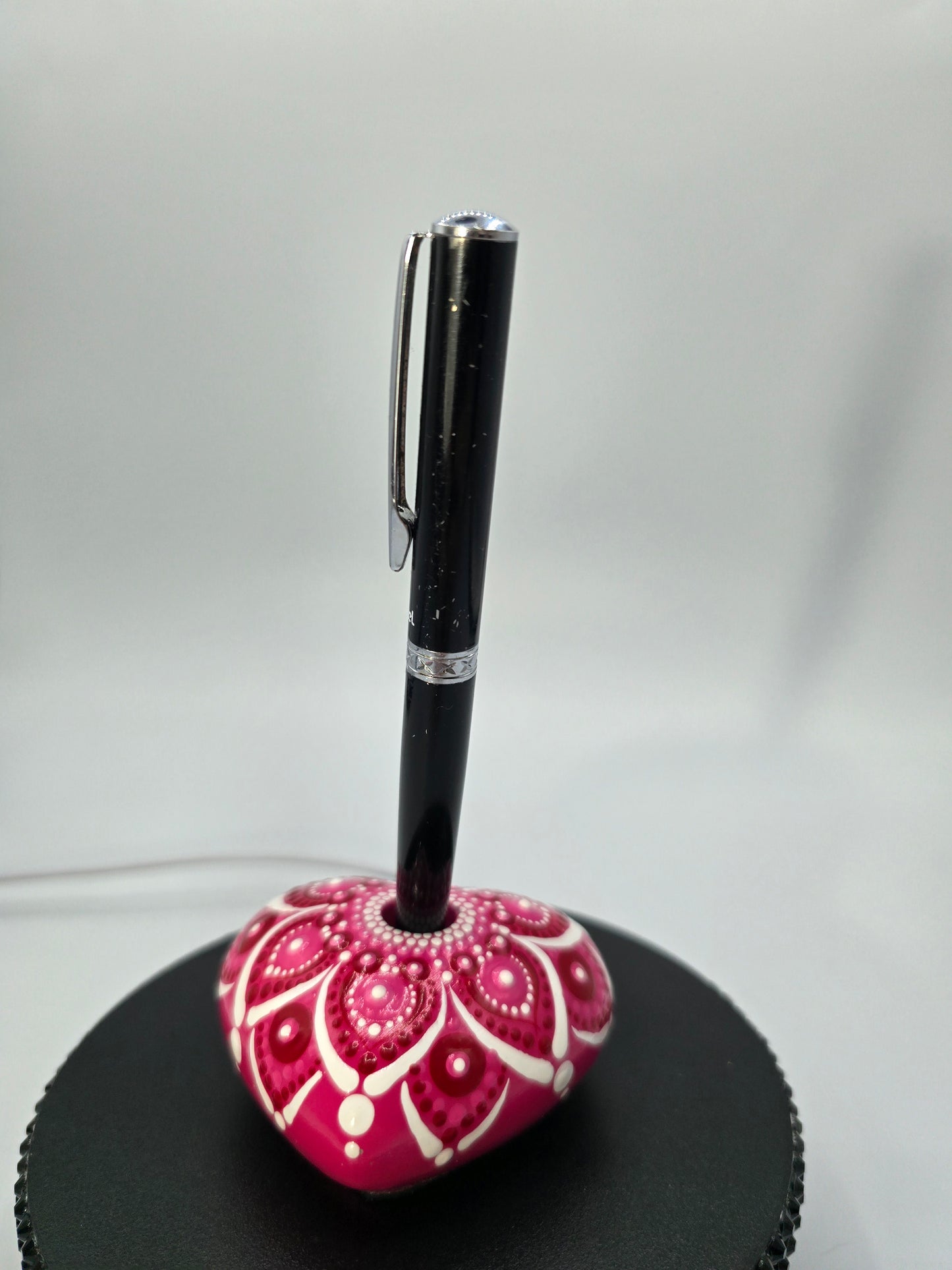 Celina Miller Art - Pink Pen Holder Stone