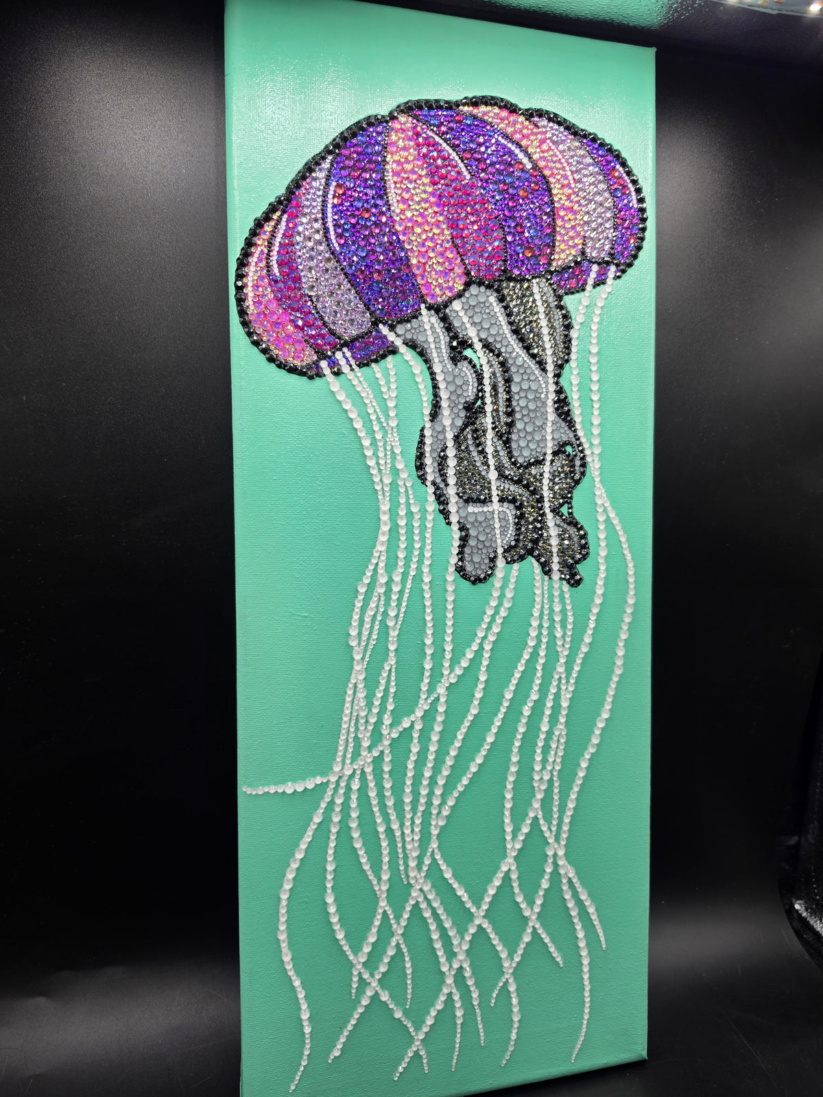 Celina Miller Art - Bling Jellyfish Canvas