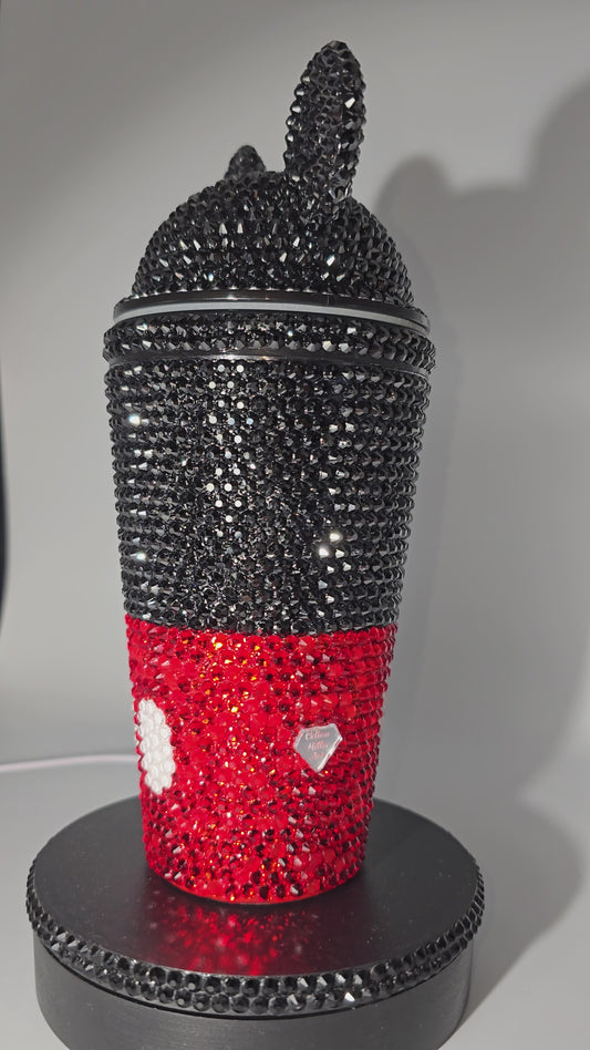 Celina Miller Art - Bling Red Mouse Inspired Acrylic Tumbler