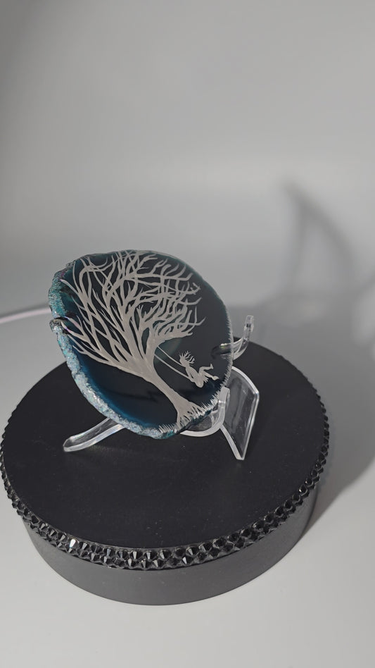 Celina Miller Art - Tree Swing Agate Slice