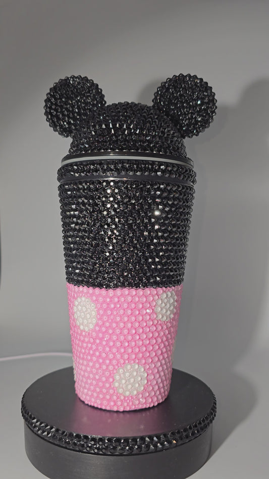 Celina Miller Art - Bling Pink Mouse Inspired Acrylic Tumbler