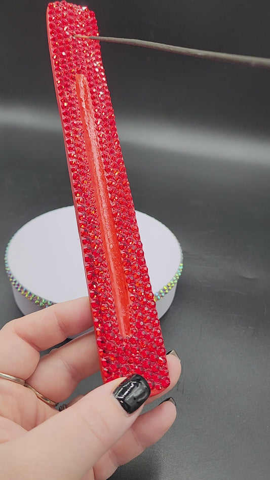 Celina Miller Art - Bling Red Stick Incense Burner