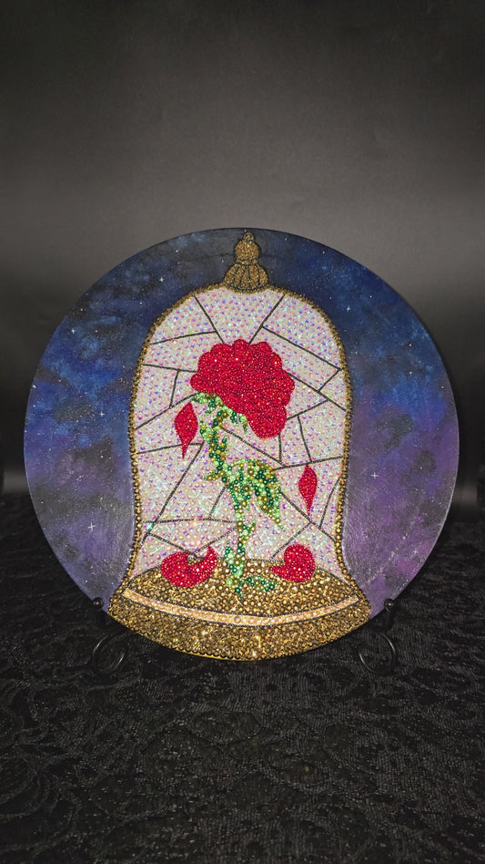 Celina Miller Art - Bling Cursed Rose Canvas