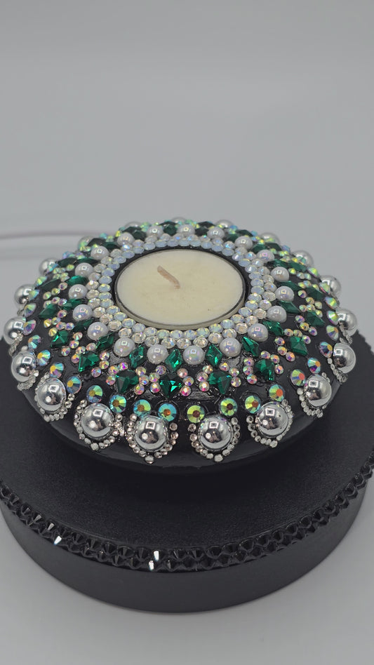 Celina Miller Art - Bling Mandala Tealight Holder