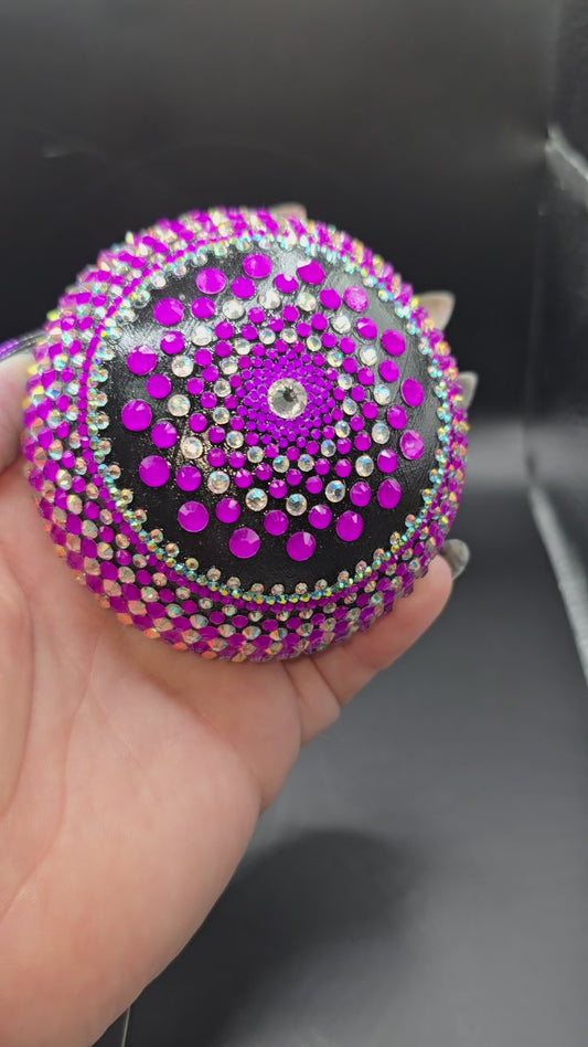Celina Miller Art - Bling Neon Purple and Aurora Borealis Mandala