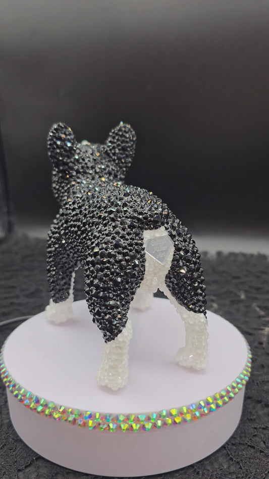 Celina Miller Art - Bling Black and White French Bulldog