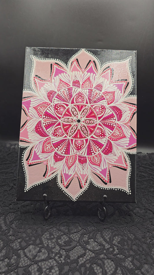 Celina Miller Art - Pink Mandala Canvas